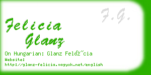 felicia glanz business card